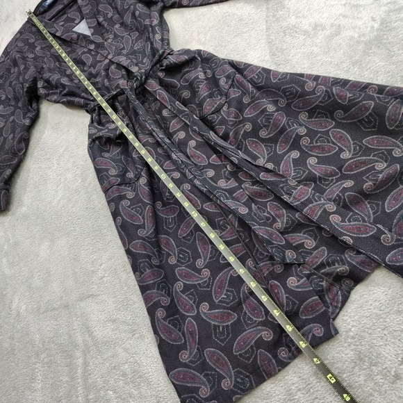 Vintage Stafford Sleep Robe Mens L/XL Regular Belted‎ Sash USA Paisley Pockets - Picture 3 of 8